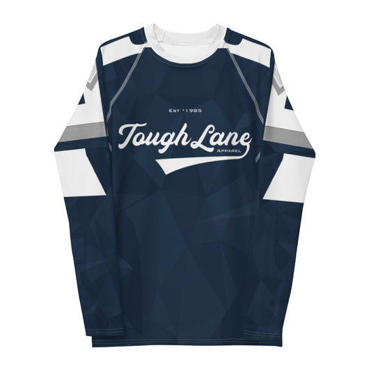 toughlane Navy/Grey Across Front Men's Rash Guard