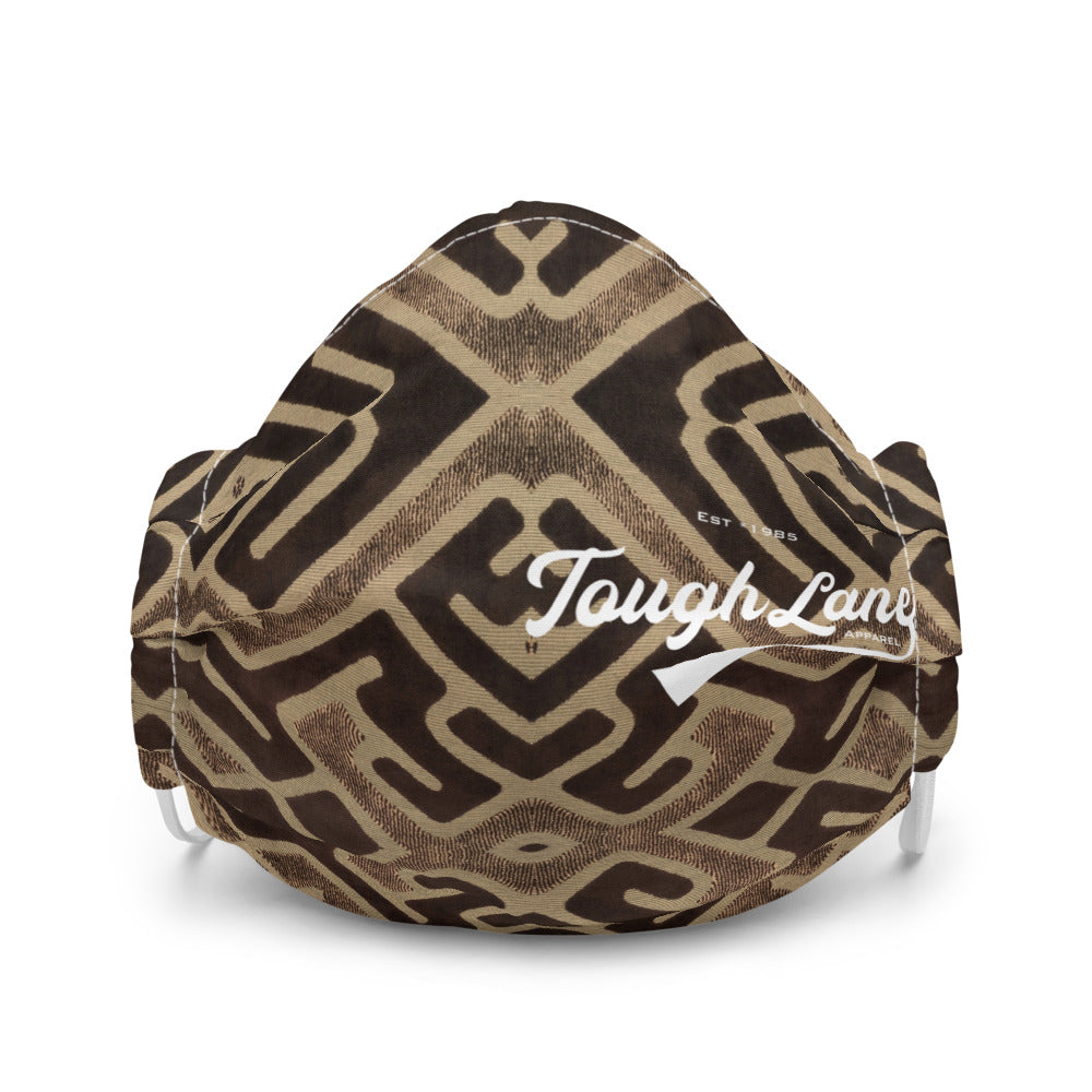 Tribal Brown Premium face mask