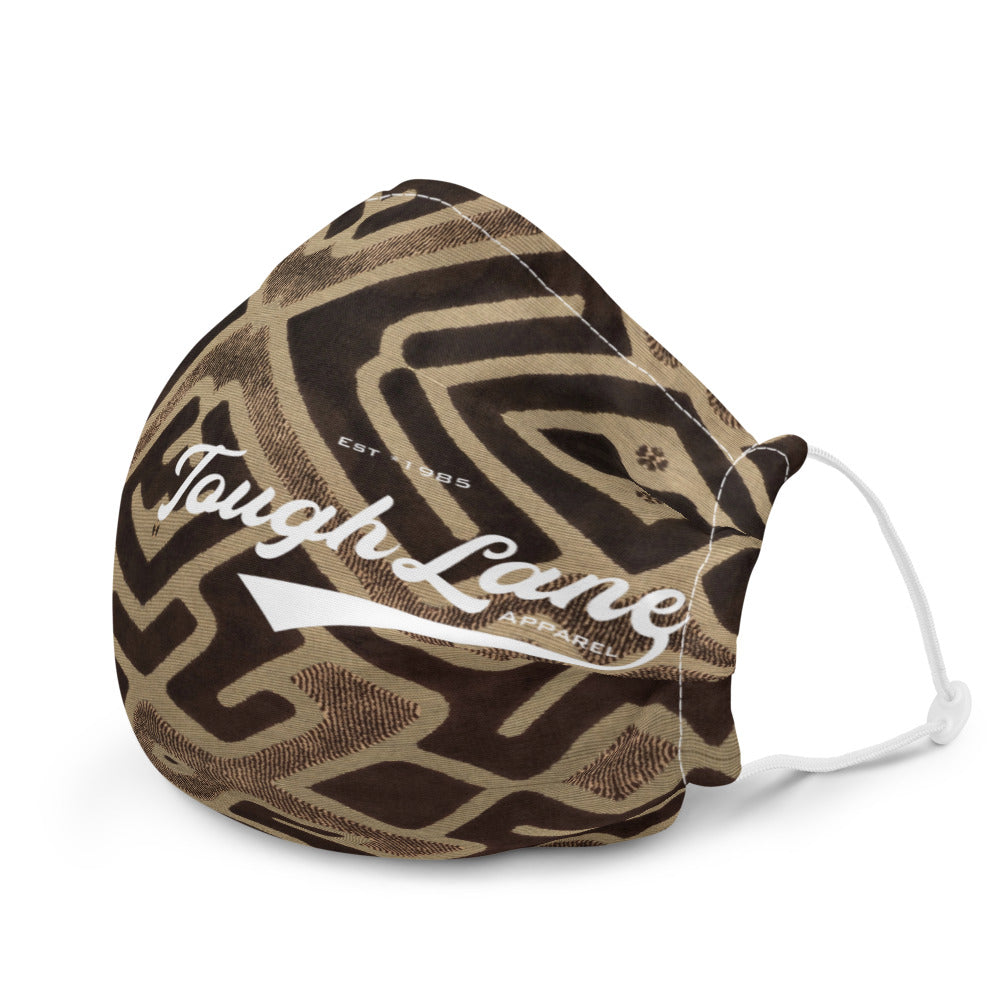 Tribal Brown Premium face mask