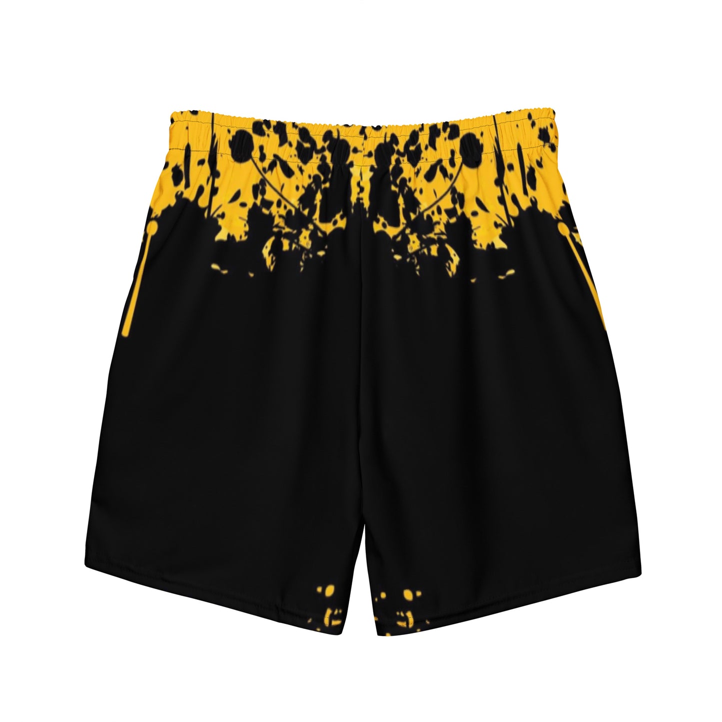 Black/Yellow Men's swim trunks