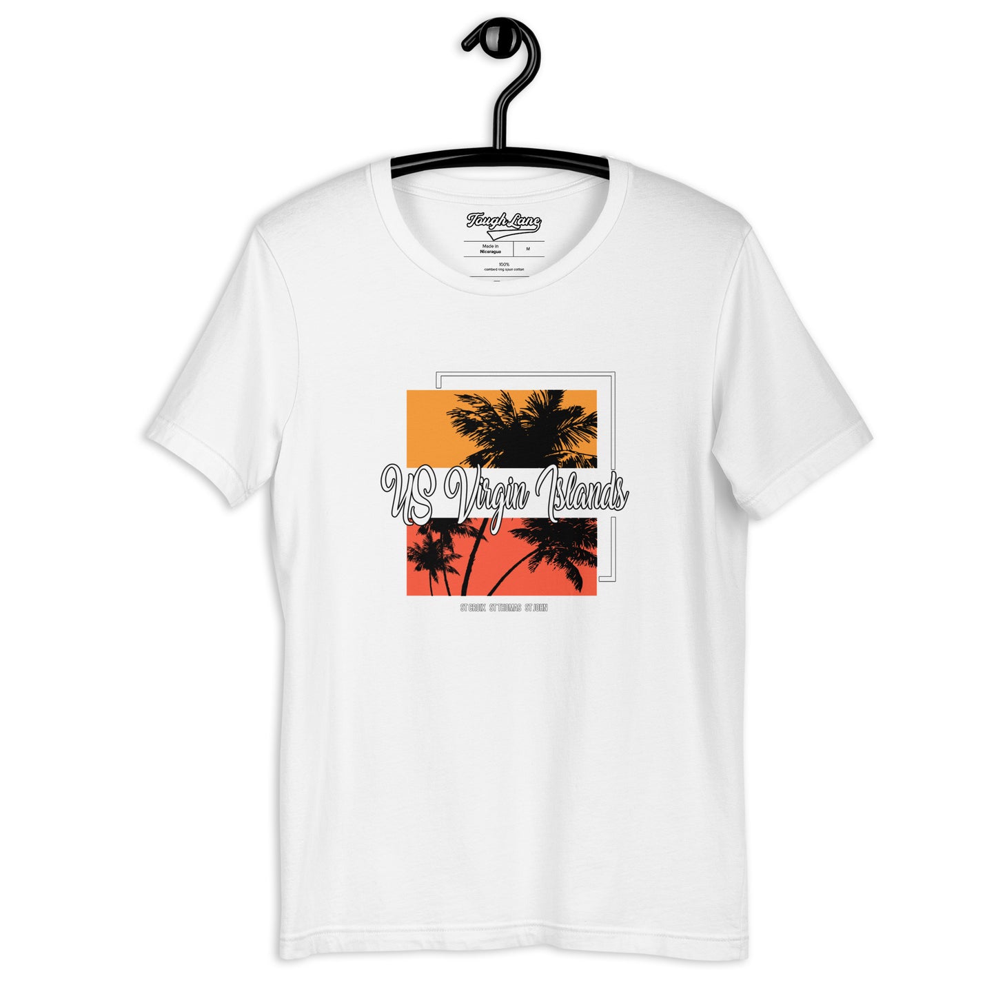 Us Virgin Islands Palm tree tee